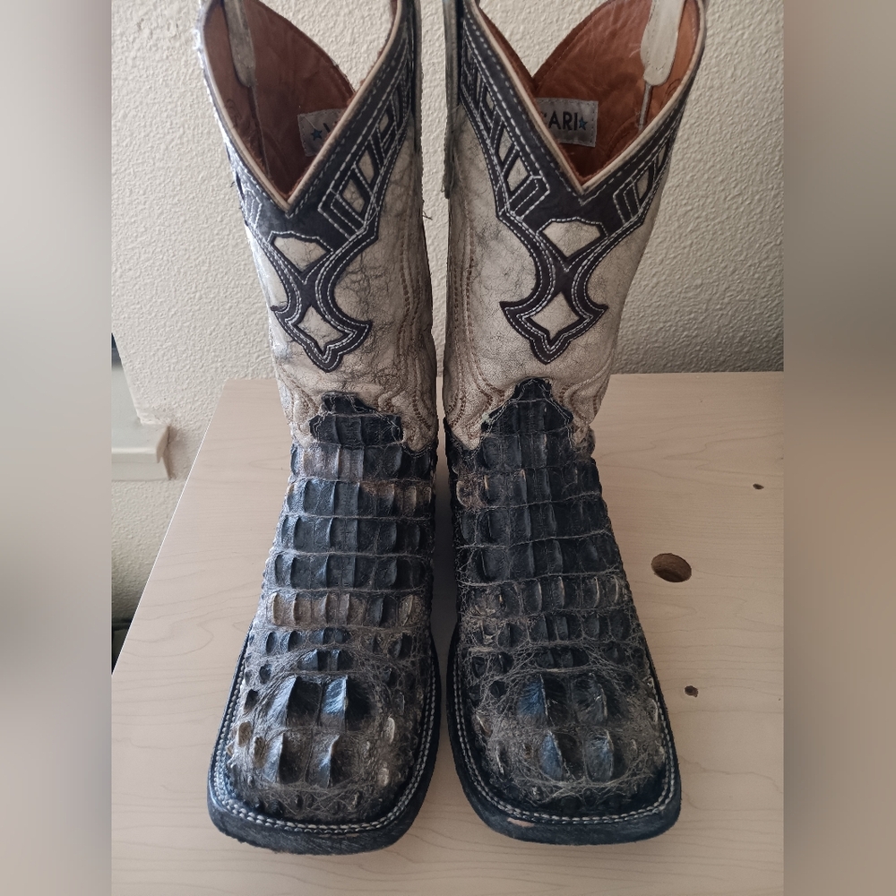 Vaccari alligator boots men size 13